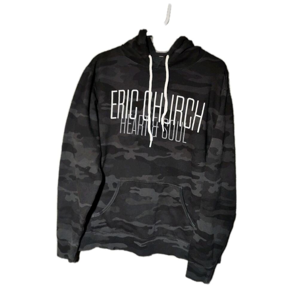 Eric Church Concert Hoodie Sweatshirt Heart & Soul Double Sided